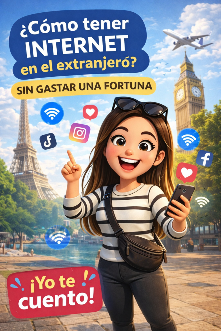 🌍 Cómo tener internet en el extranjero sin gastar una fortuna (Guía 2026)